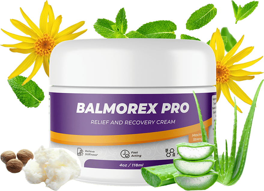Balmorex Pro relief and recovery cream with natural botanical ingredients